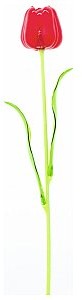 Europalms EUROPALMS Kryształowy tulipan, sztuczny kwiat, czerwony 61cm 12x 82600205