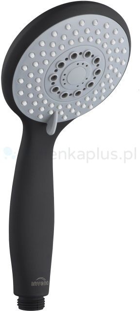 INVENA Dark słuchawka prysznicowa czarny AS44004