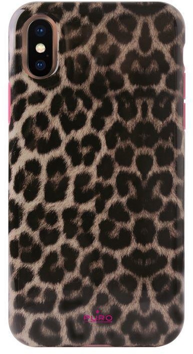 Фото - Чохол PURO Glam Leopard Cover iPhone Xs/X różowy/pink Limited Edition IPCXCLEO2P 