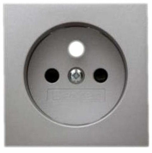Berker Q1/Q3/Q7 aluminium płytka do gniazda z uziemieniem z przesłonami B_3965766084