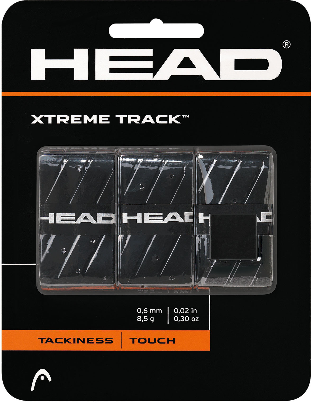 Head owijki tenisowe XTREMETRACK x3 black / 285124-BK TOH-013/BLK / 285124-BK