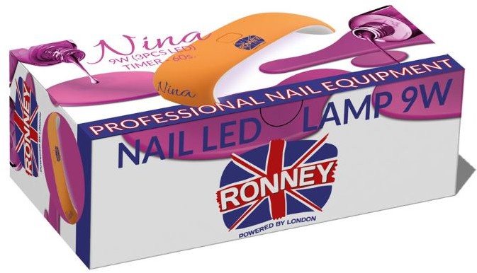 ronney RONNEY NINA Profesjonalna lampa do paznocki LED 9W (GY-LED-018) - CZERWONA