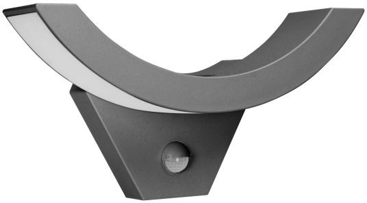 Orno kinkiet zewnętrzny LED z czujnikiem ruchu LED Spinel 10W 800lm IP54 4000K czujnik 140° IK10 szara OR-OP-6119GLPMR4 OR-OP-6119GLPMR4