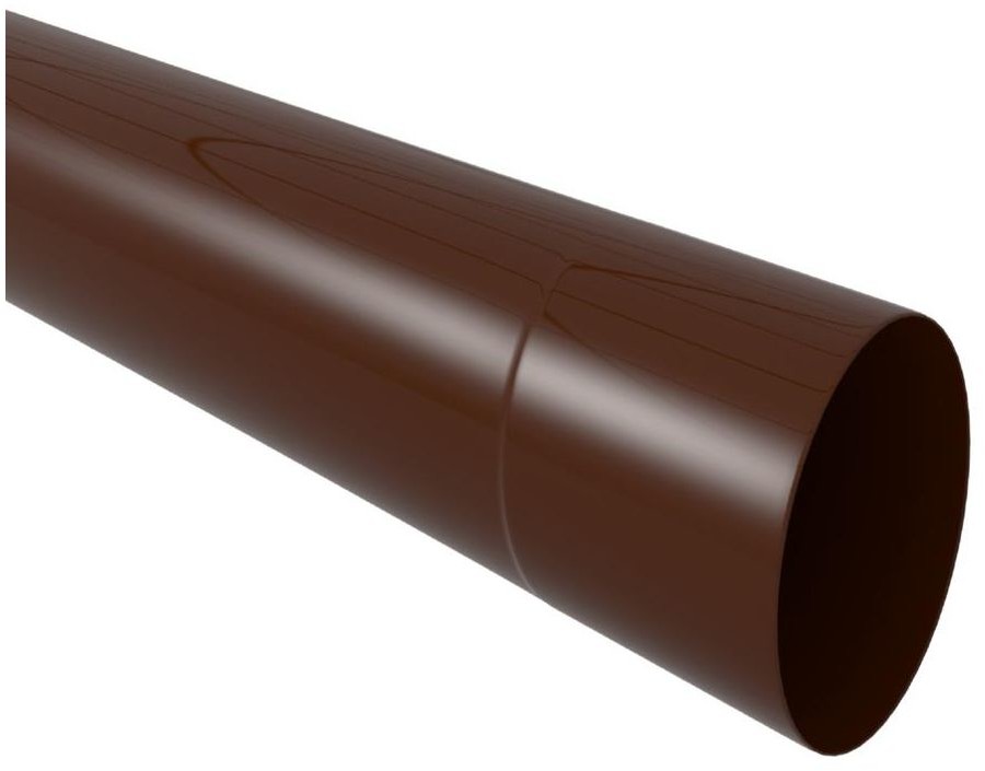 Scala Plastics Rura spustowa FI 80 Brązowa 2 m