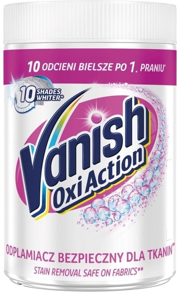 Vanish Oxi Action odplamiacz do białych tkanin w proszku 625g 79489-uniw