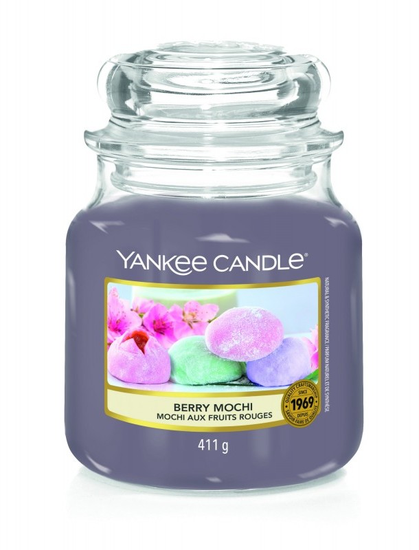 Yankee Candle Świeca Zapachowa Berry Mochi, Słoik Średni 1633555E