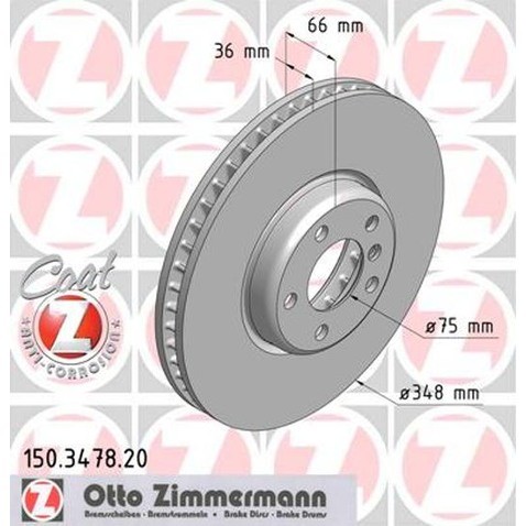 Zimmermann Tarcza hamulcowa 150.3478.20