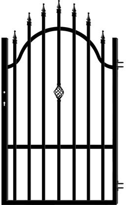 Polargos Furtka Flora 3 prawa czarna 160x90cm