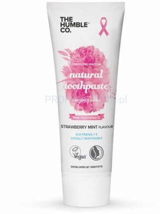 HUMBLE Humble Pink Naturalna pasta o smaku truskawki i mięty, 75ml