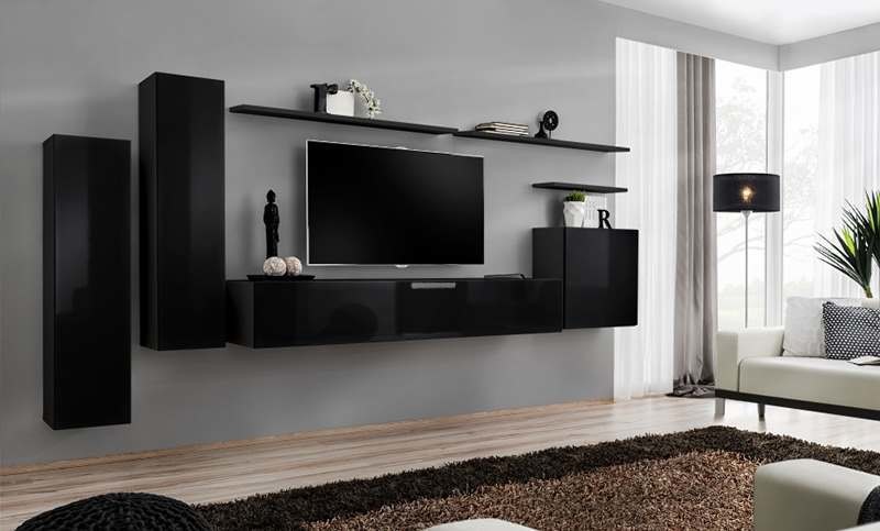 MEBLOŚCIANKA SWITCH 1 CZARNY POŁYSK 26 ZZ SW 1