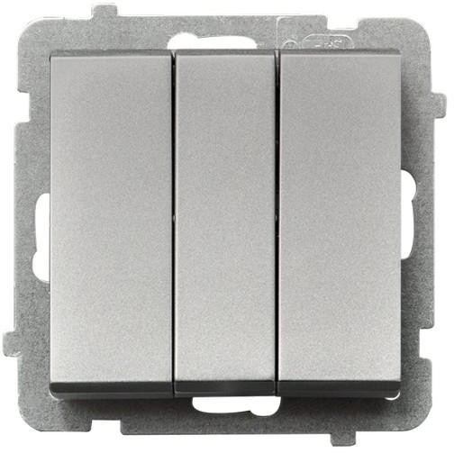 LEDart potrójny, Ospel SONATA ŁP-13R/m/38, bez ramki, kolor srebrny mat