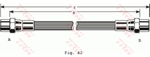 TRW Przewód hamulcowy elastyczny PHA289