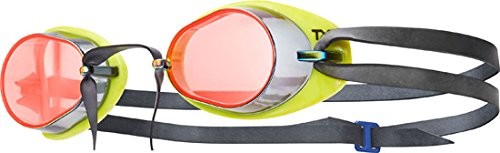 TYR unisex Tracer Socket Rocket Miroir 2.0 okulary do pływania, czerwony, jeden rozmiar LGL2M