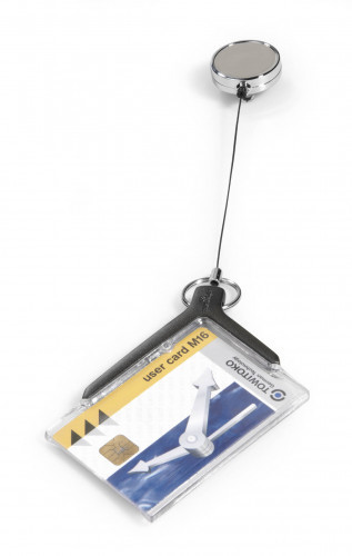 Durable Cardholder De Luxe Pro z mechanizmem ściągającym 10 sztuk 8307-58