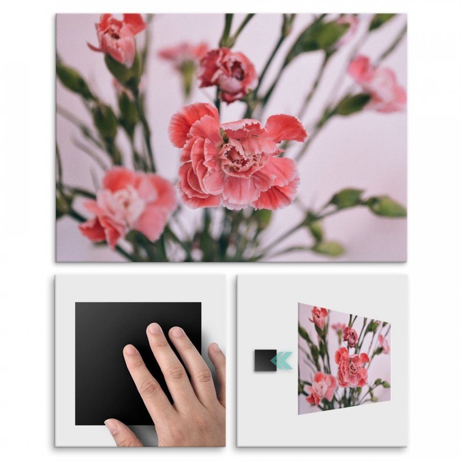 Pix4home Plakat metalowy romantyczny kwiat M POS-M-01306