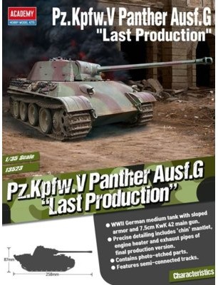 Academy Model plastikowy Pz.Kpfw.V Pantera Ausf.G późna produkcja + EKSPRESOWA 13523