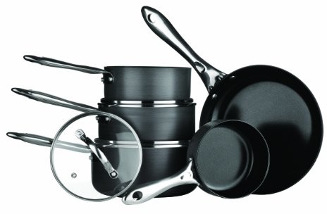 Premier Housewares Premier housewares Tenzo 5-częściowy zestaw garnków ze stali nierdzewnej harteloxiert 0408194