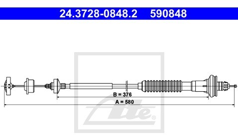 ATE Cięgno, sterowanie sprzęgłem 24.3728-0848.2