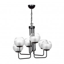 Emibig Koleos lampa wisząca 6-punktowa czarna 685/6