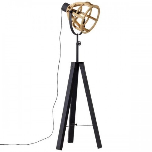 Brilliant MATRIX WOOD 2 Brąz E27 Lampa podłogowa trójnóg 92640/66 92640/66