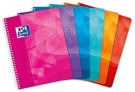 Oxford OXFORD-notesy, łącznik sprężynowy z polipropylenu, 5 sztuki, przypadkowy 400080637
