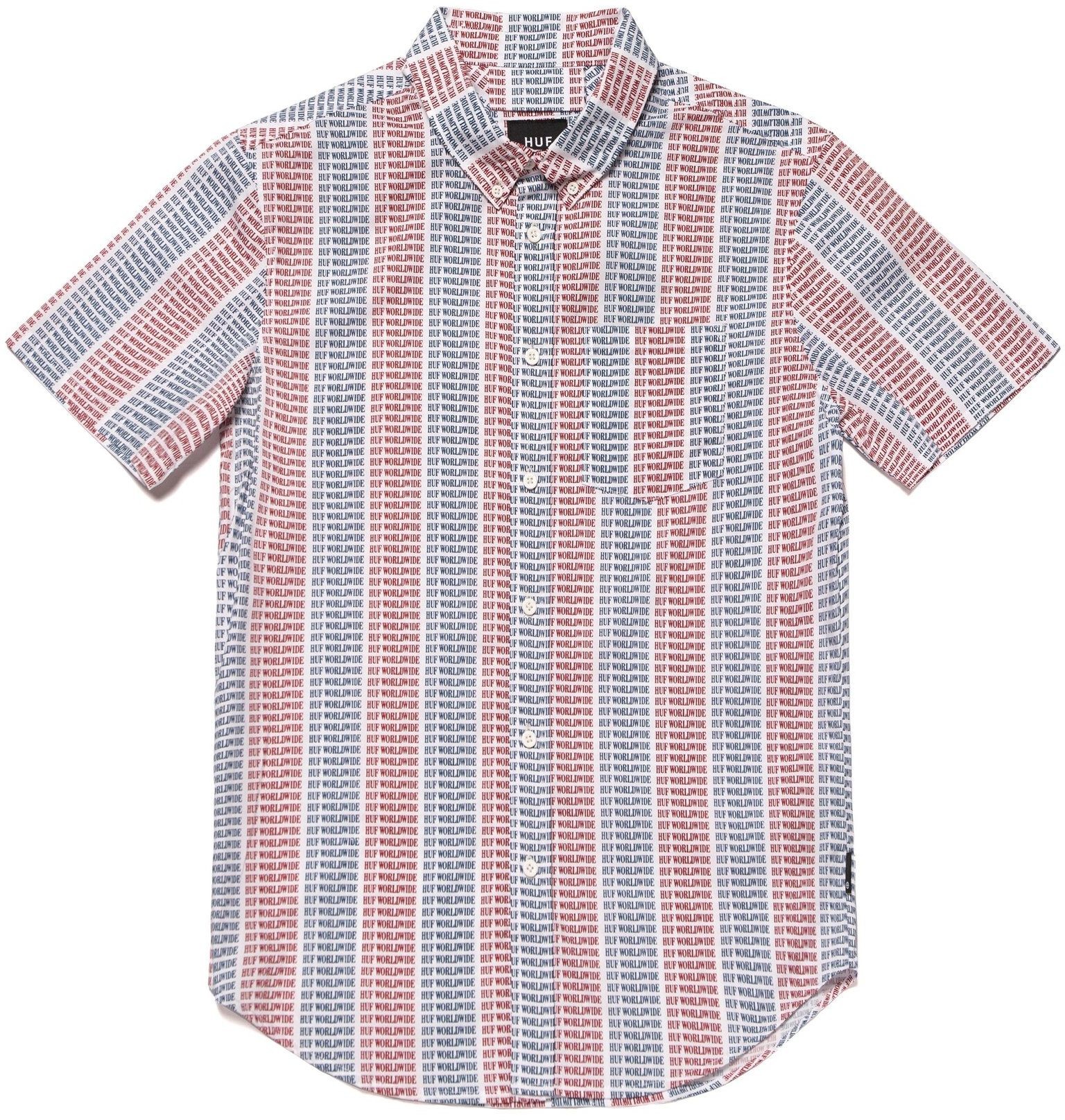 HUF koszula męska HUF ALANDALE WOVEN SHIRT White