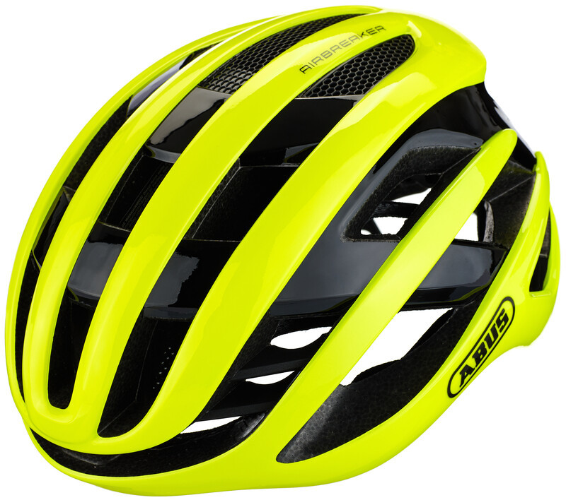 Abus AirBreaker Kask rowerowy, neon yellow S | 51-55cm 2021 Kaski szosowe 81737