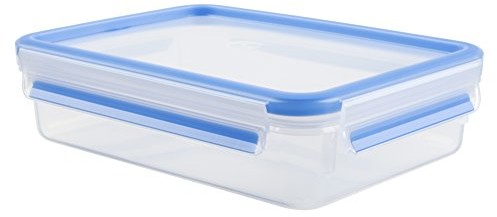 Tefal Master pojemnik do przechowywania żywności dla żywności, prostokątne, przezroczysty/niebieski, niebieski, 1.2L K3021412