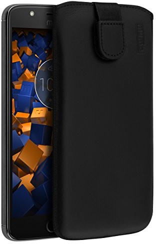 Mumbi etui skórzane kompatybilne z Lenovo Moto E4 etui skórzane Case Wallet, białe Lenovo Moto E4