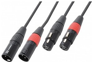 Power Dynamics Cable 2xXLR Male-2xXLR Female 6.0m. przewód DMX 177.054