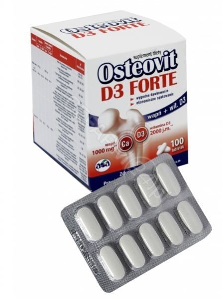 Asa Sp.Z O.O. Głubczyce Osteovit D3 Forte 100 Tabletek + Kubek Gratis! 3138821