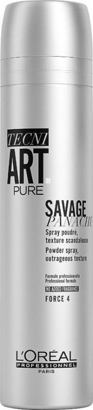 SPRAY L oréal professionnel L''Oréal Professionnel - TECNI ART. SAVAGE PANACHE PURE - POWDER FORCE 4 - Teksturyzujący puder w u do włosów - 250 ml