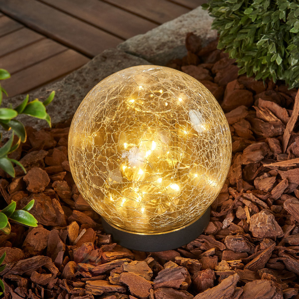 Best Season Solarna lampa stołowa Glory o kulistych kształtach
