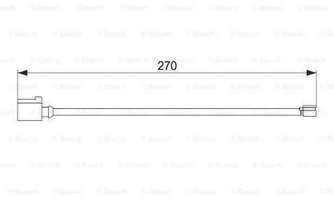 Bosch Styk ostrzegwaczy, zużycie okładzin hamulcowych 1 987 474 564