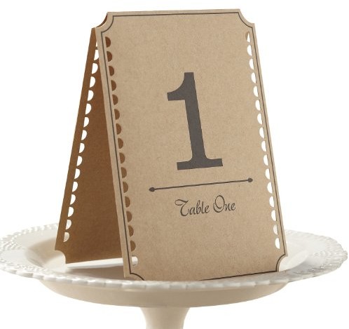 Ginger Ray Siła brązowy hochzeitstabellenzahlen  Vintage afery AF-612