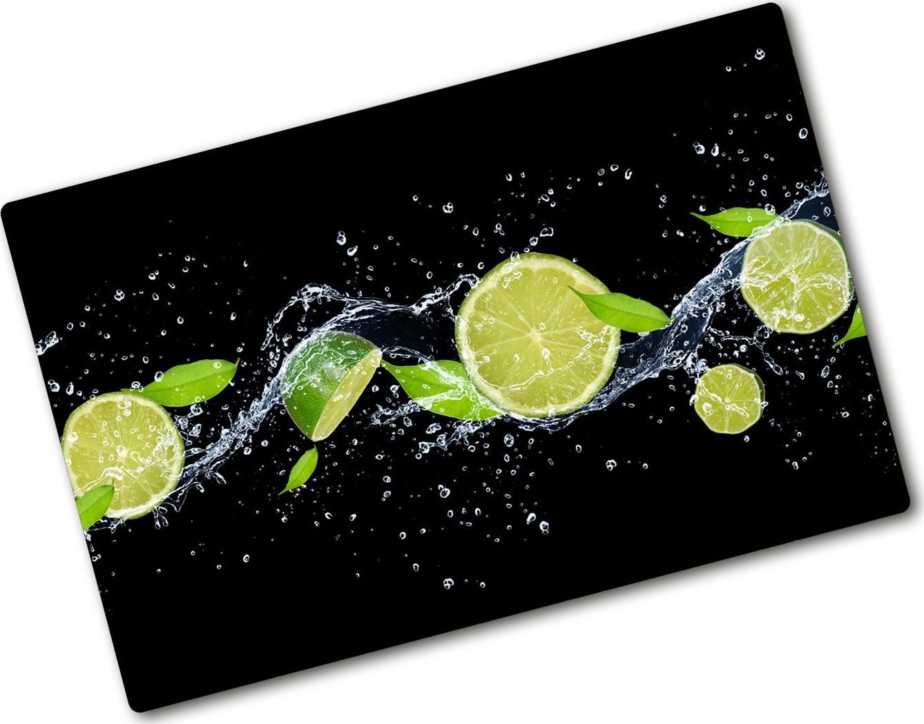 Tulup Deska do krojenia Tulup Płyta szklana na kuchenkę Abstrakcja fale 80x52-76641180 tw2-ean-ko-80x52-f-51416948