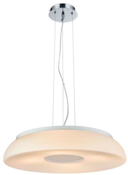 Maytoni LAMPA wisząca ASTERO MOD700-04-W Maytoni szklana OPRAWA okrągły zwis nikiel biały MOD700-04-W