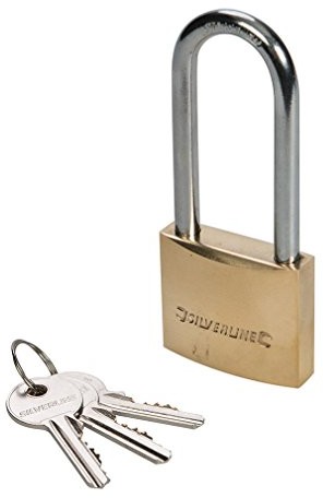 Silverline Silver Line mss03l mosiężne kłódki z pałąkiem o długości 40 MM MSS03L