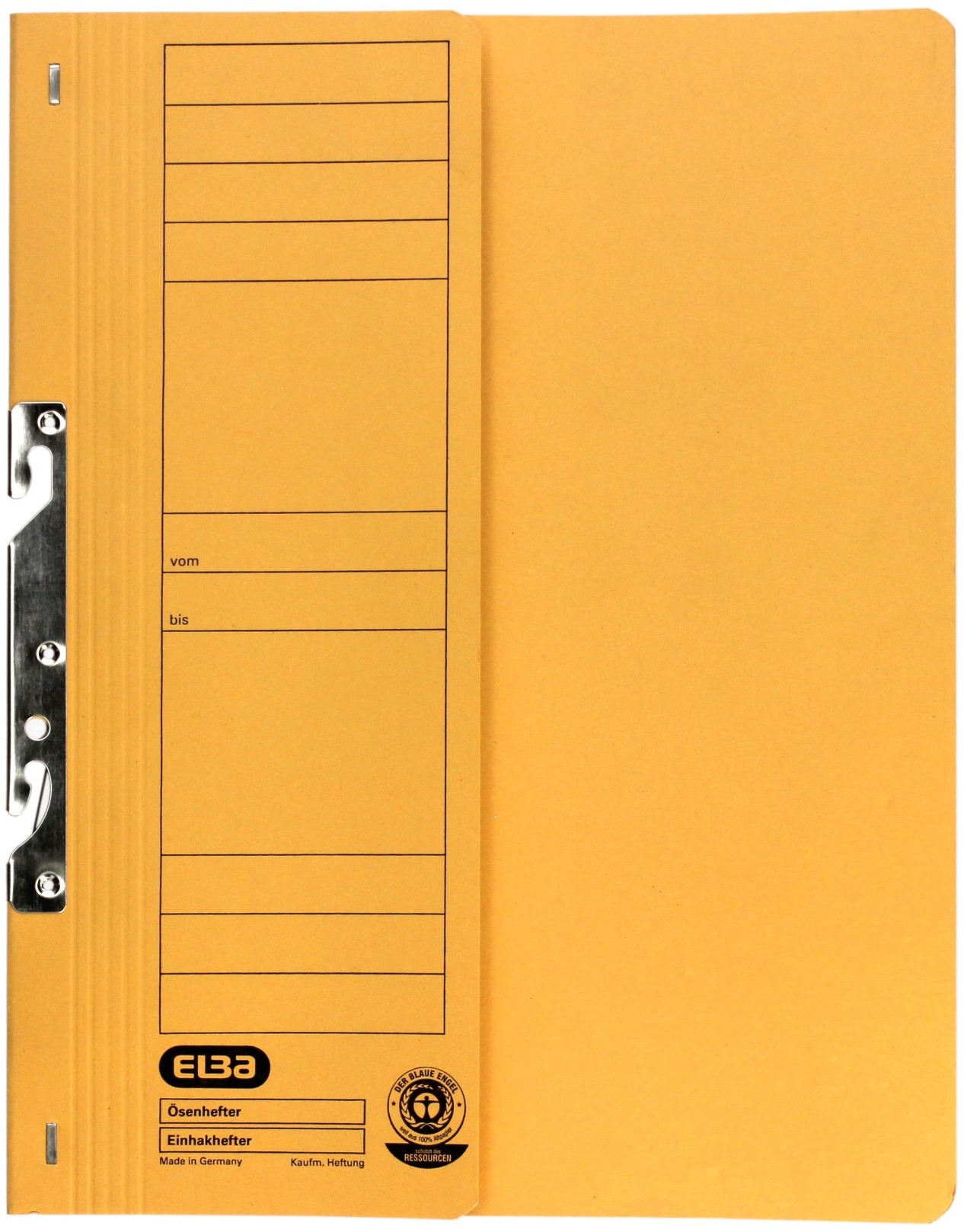 Elba Skoroszyt hak A4 1/2 żółty 22451GB