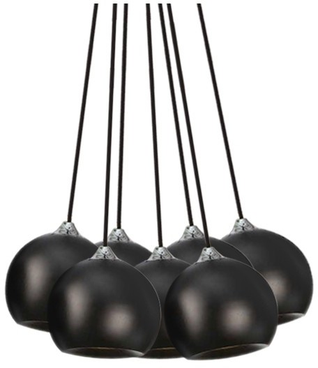 Azzardo Lampa wisząca Gulia 7 Black FH5957-BJ-120