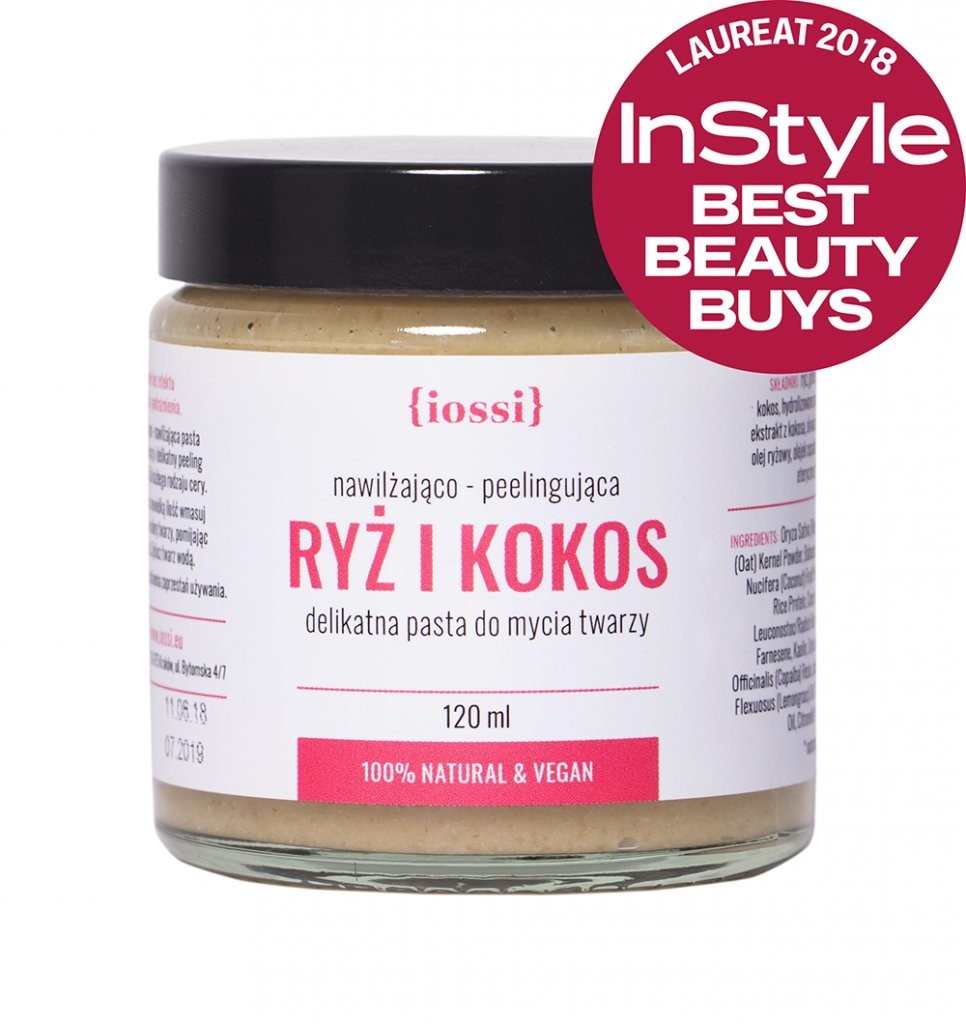 Iossi Iossi, pasta do mycia twarzy Ryż i Kokos, 120 ml