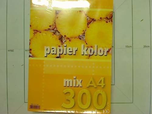 . Papier kolorowy A-4 300 kolorowy