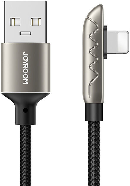 Joyroom gamingowy kabel USB - Lightning do ładowania / transmisji danych 2,4A 1,2m srebrny (S-1230K3) S-1230K3(L)-silver