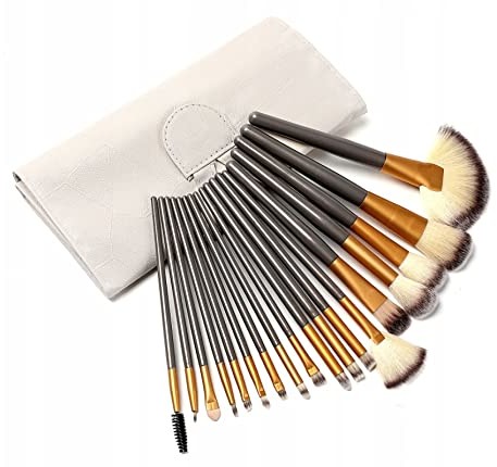 Crystal Lashes Zestaw pędzli Profesjonalnych 18szt z etui