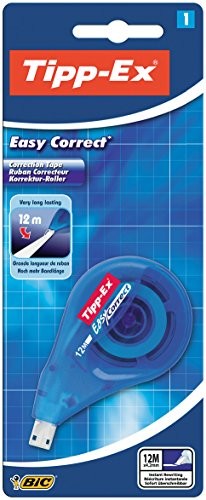 BIC Tipp-Ex Easy Correct korektor w rolce, 4,2 mm x 12 m, 1 blister, biały 1 szt. 3086126644547