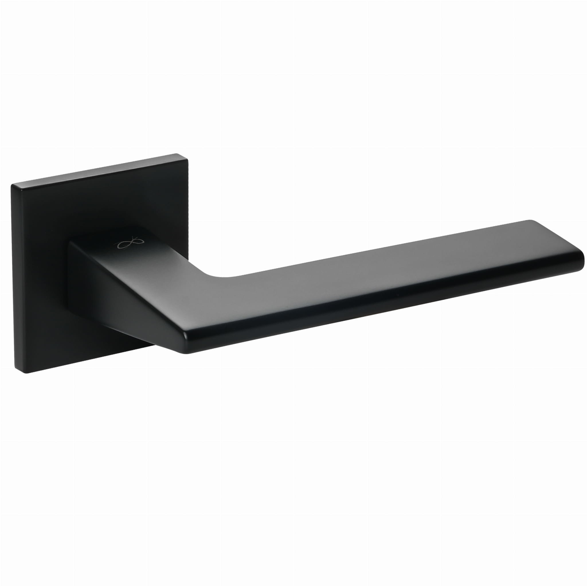 Infinity line KLAMKA SHARK NA ROZECIE KWADRATOWEJ CZARNY KSH B00