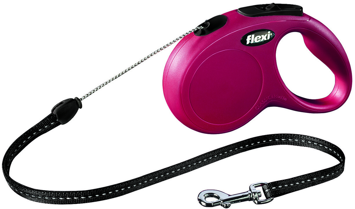 Flexi Smycz automatyczna NEW CLASSIC M linka 5m do 20kg kolor czerwony