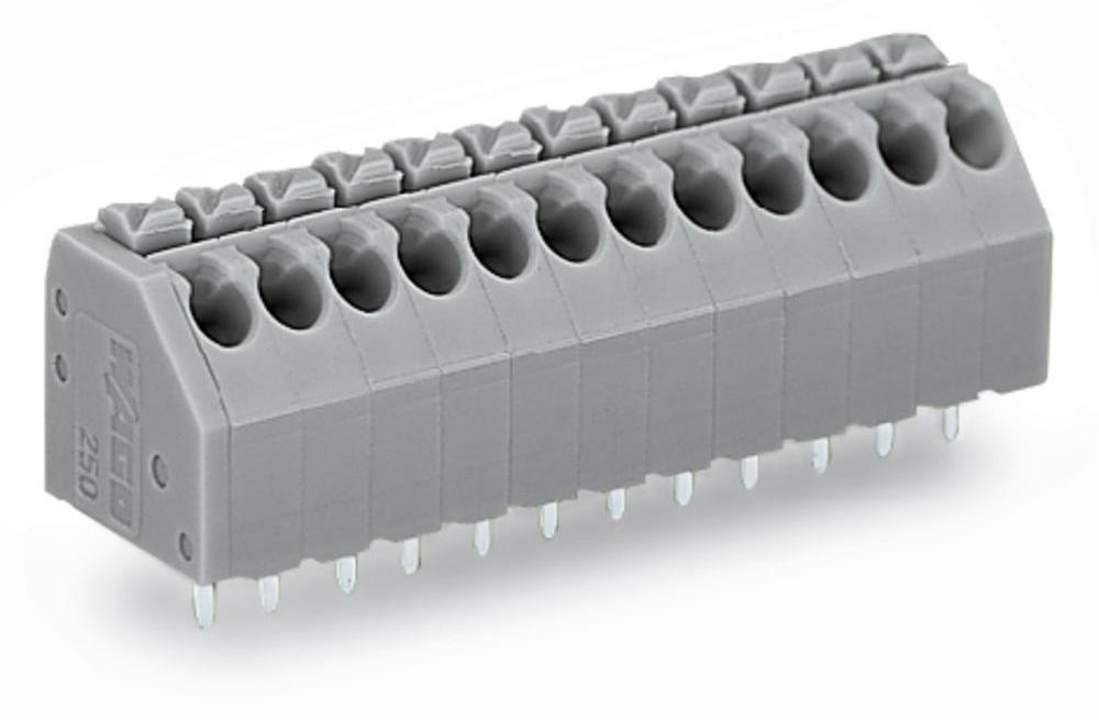Wago Zacisk sprężynowy 1.50 mm Ilość PIN 12 250-112 Kolor szary 100 szt 250-112