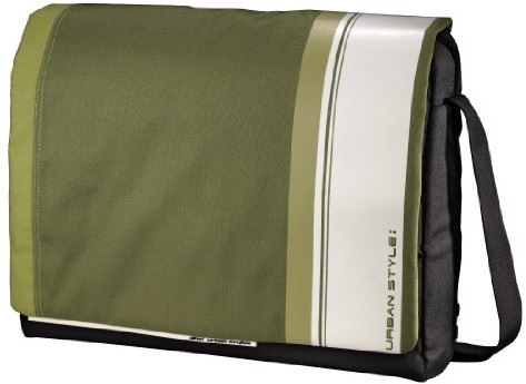 Aha AHA: Hyde Messenger torba na notebook/laptop 40 cm (15,6 cala) Zielony/biały