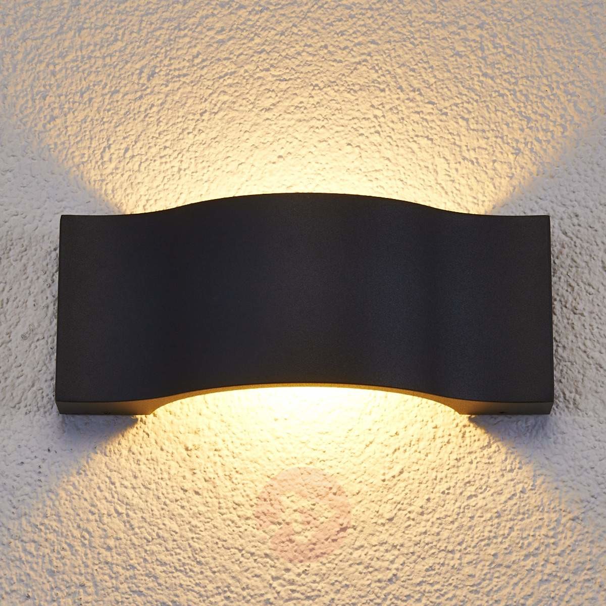 Lampenwelt Elegancka LED Jace grafit